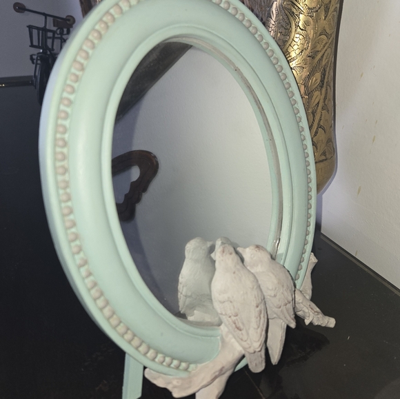 Mirror with two love birds - Picture 5 of 6